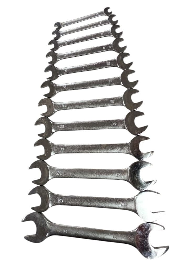 Local Kiwi Deals 12pcs Open End Heavy Duty Spanner Set 6 - 32mm