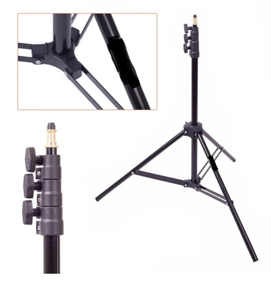 Local Kiwi Deals 2.6m Aluminum Light Stand Tripod for Live Stream/Makeup/YouTube Video JH-2600