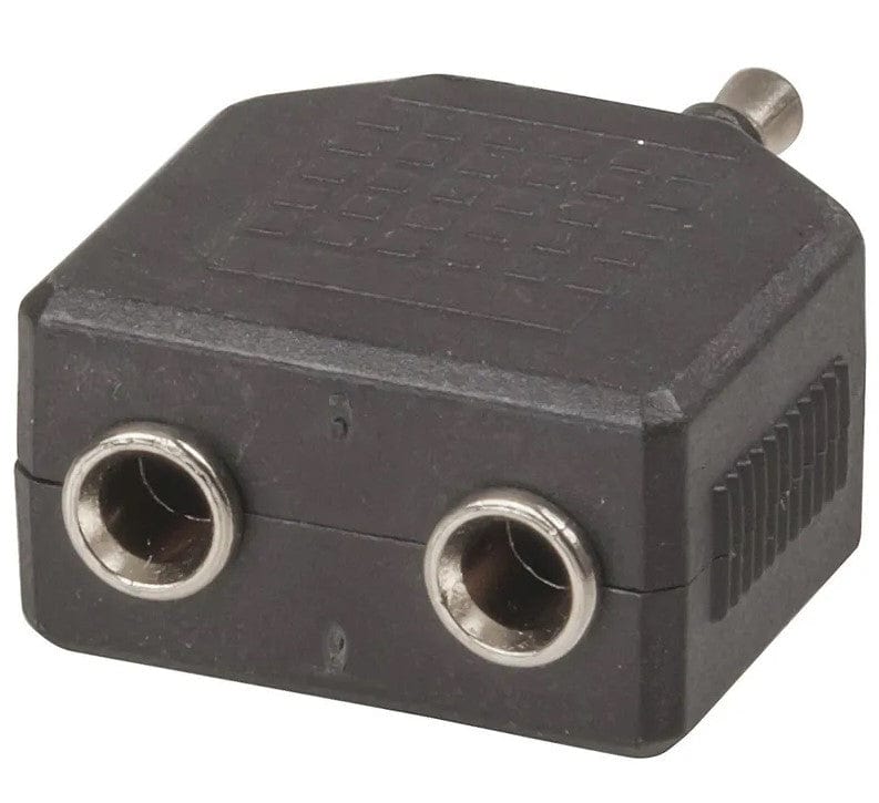 Local Kiwi Deals 3.5mm Stereo Plug to 2 X 3.5mm Stereo Sockets Adaptor PA3582