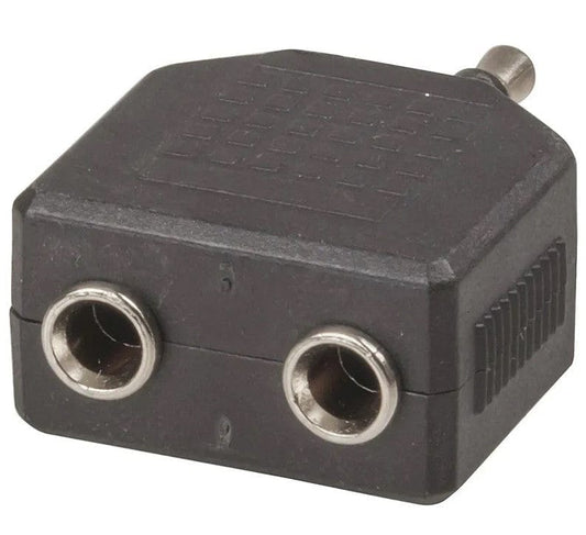 Local Kiwi Deals 3.5mm Stereo Plug to 2 X 3.5mm Stereo Sockets Adaptor PA3582