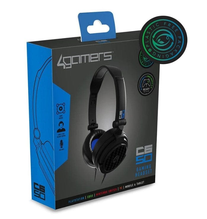 Local Kiwi Deals 4Gamers C6-50 Wired Gaming Headset (Black & Blue)