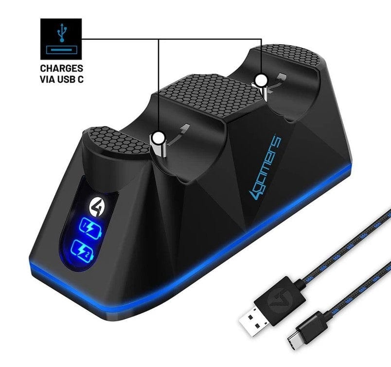 Local Kiwi Deals 4Gamers PS5 SP-C100V Twin Charging Dock (Black)