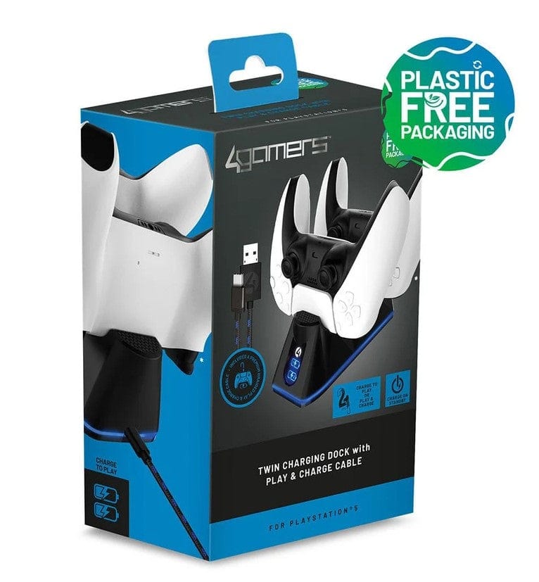 Local Kiwi Deals 4Gamers PS5 SP-C100V Twin Charging Dock (Black)
