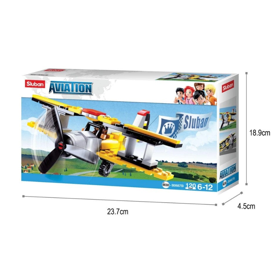Local Kiwi Deals Baby Gears SLUBAN AVIATION BIPLANE M38-B0667B 120PCS