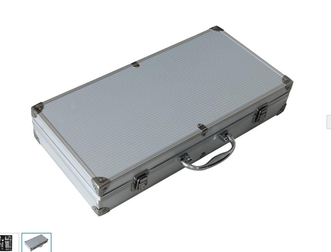 Local Kiwi Deals BBQ Grill Tool Set 10-Piece With Aluminium Carry Case