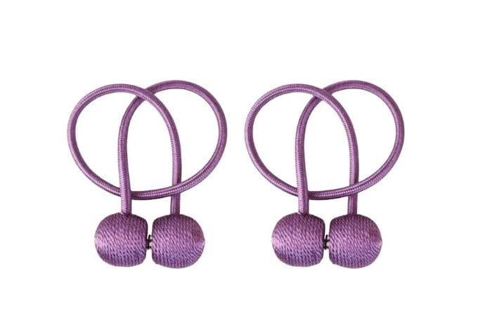 Local Kiwi Deals Building & Renovation 1 Pair Magnetic Curtain Tiebacks (Purple)