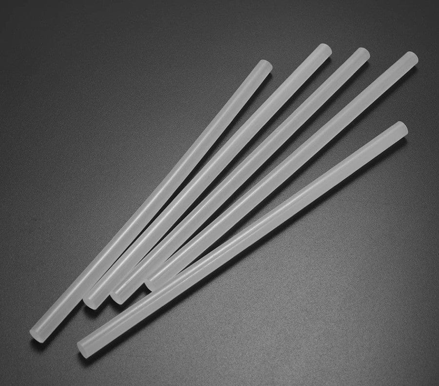 Local Kiwi Deals BULK BUY 24pk x 12Pcs 7mm X 8.5cm Transparent Hot Melt Glue Sticks
