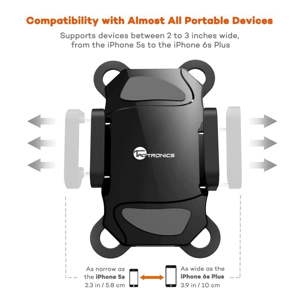 Local Kiwi Deals Car Parts & Accessories 360° Rotatable Motorbike Bicycle Bike Phone Holder Mount Handlebar