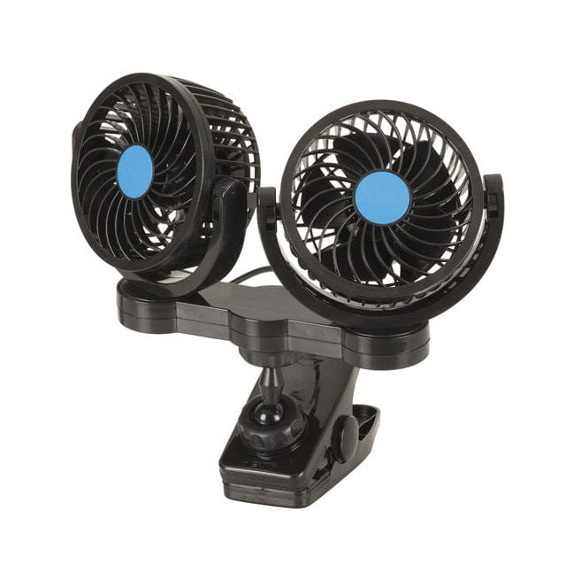 Local Kiwi Deals Car Parts & Accessories Dual 100mm 12V Fans with Clamp Mount