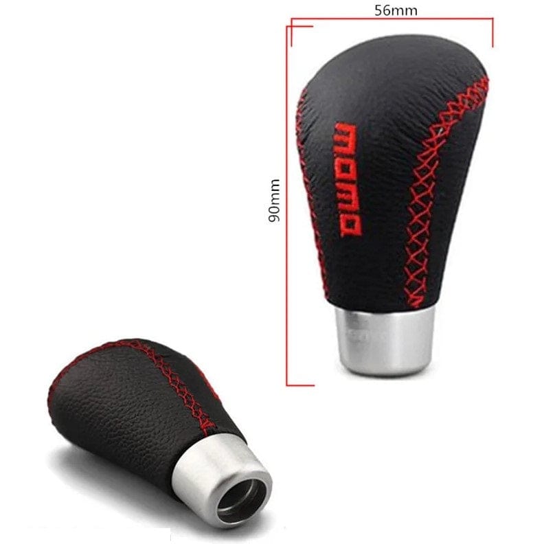 Local Kiwi Deals Car Parts & Accessories MOMO LEATHER SHIFT GEAR KNOB UNIVERSAL (BLACK)