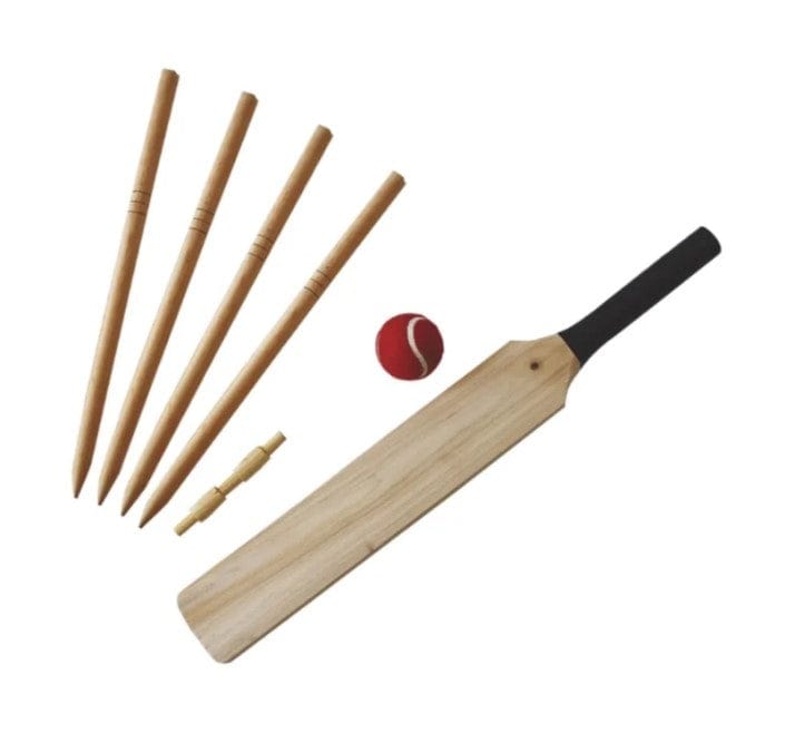 Local Kiwi Deals Child Sized Wooden Cricket Set