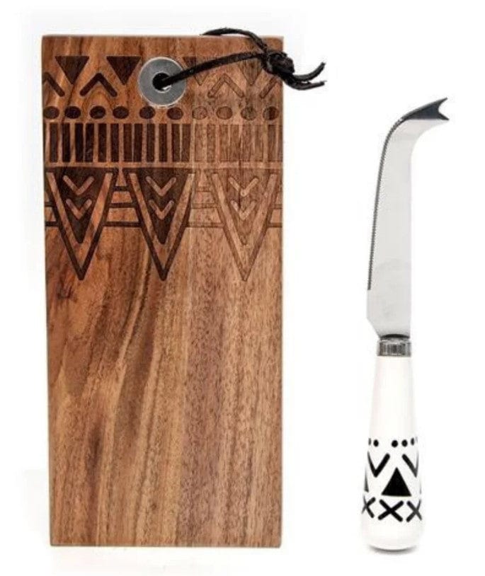 Local Kiwi Deals Cinemon Pacifica Cheese Knife & Rectangle Board