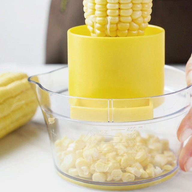 Local Kiwi Deals Corn Stripping Tool Corn Cutter & Remover with Built-In Measuring Cup Grater