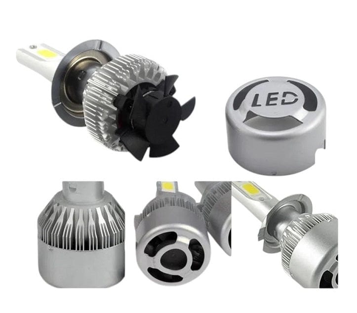 Local Kiwi Deals DC 9-32V LED Headlight Bulbs Ventilated 6500k 2Pcs
