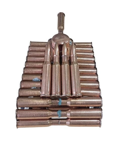 Local Kiwi Deals Decoration Bullet Shell Casings Shaped Rare Model Army Tank With Wheels (LARGE)
