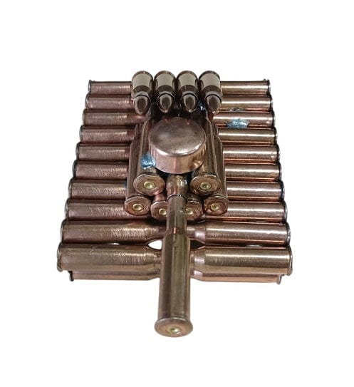 Local Kiwi Deals Decoration Bullet Shell Casings Shaped Rare Model Army Tank With Wheels (LARGE)