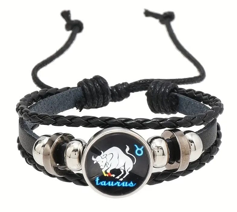 Local Kiwi Deals Decoration TAURUS Retro Braided Zodiac Constellation Bracelet