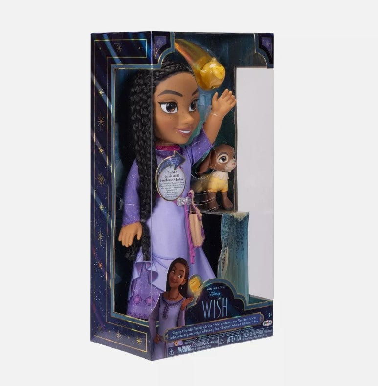 Local Kiwi Deals Disney Wish Singing Asha 14" Doll with Valentino & Star Figures