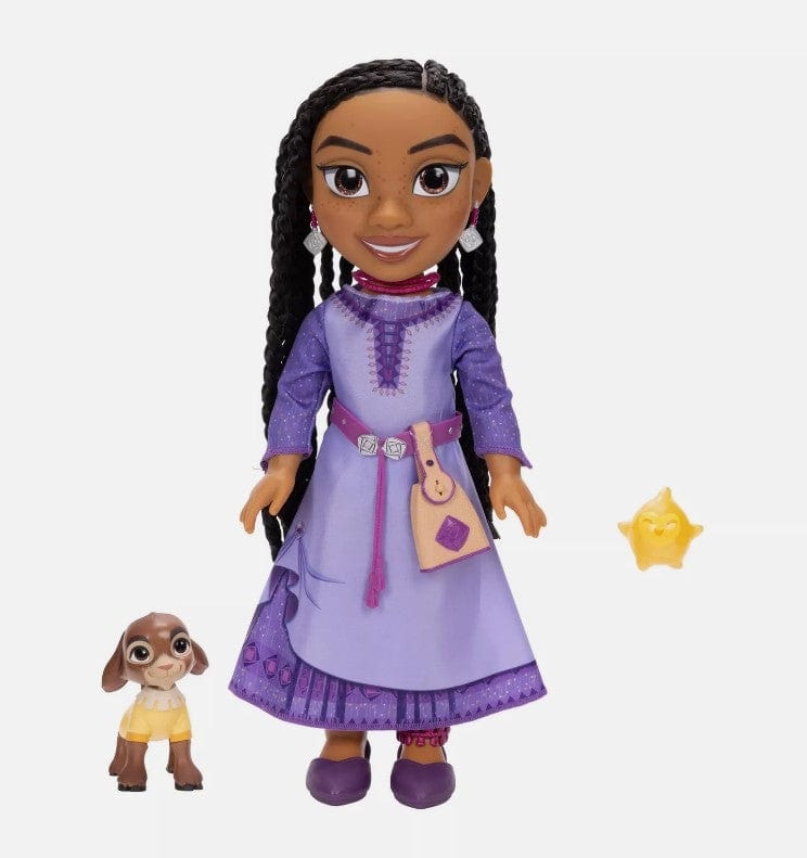 Local Kiwi Deals Disney Wish Singing Asha 14" Doll with Valentino & Star Figures