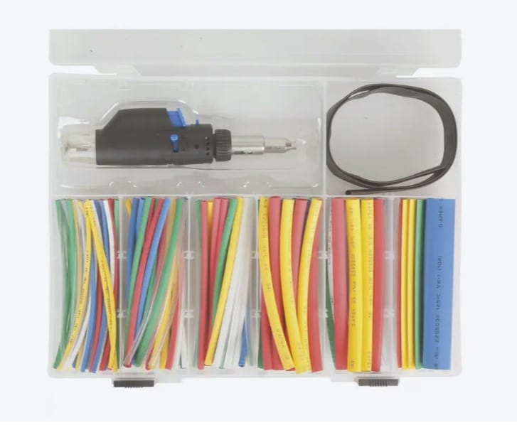Local Kiwi Deals Electronics 161 Piece Heatshrink Pack with Gas Powered Heat Blower