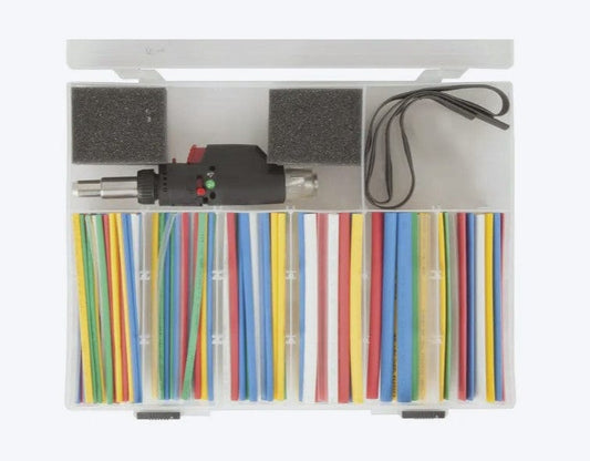 Local Kiwi Deals Electronics 161 Piece Heatshrink Pack with Gas Powered Heat Blower