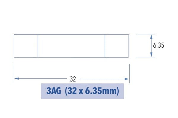 Local Kiwi Deals Electronics 3AG Quick Blow Fuse 1 PACK