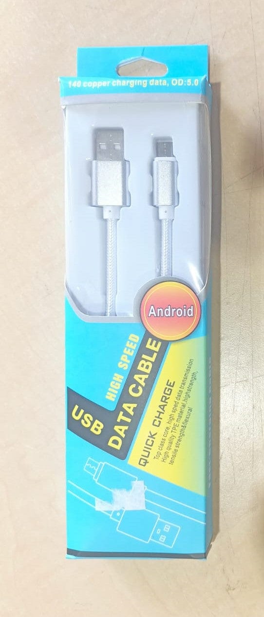 Local Kiwi Deals Electronics BRAIDED MICRO USB DATA CABLE FOR ANDROID 1M
