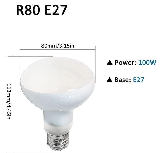 Local Kiwi Deals Glow Factory 100W R80 E27 Spotlight Bulb (4 Pack) Warm Yellow FROSTED