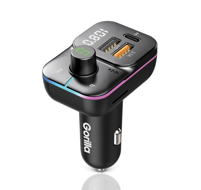 Local Kiwi Deals Gorilla Car Charger with Bluetooth 5.0 & FM Transmitter