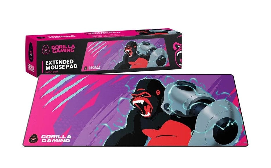 Local Kiwi Deals Gorilla Gaming Extended Mouse Pad - Neon Pink