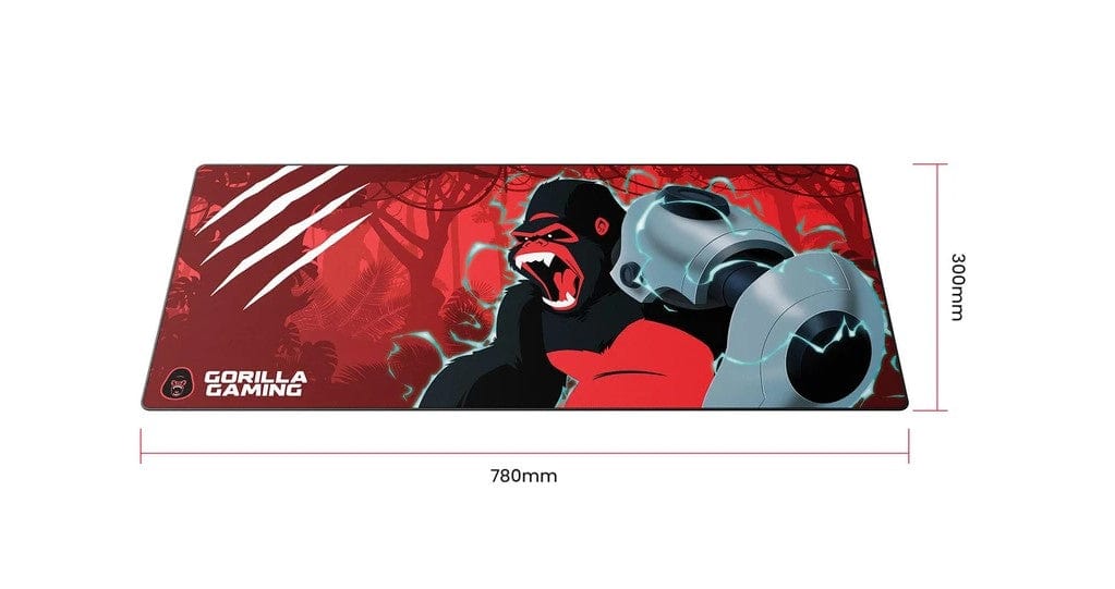 Local Kiwi Deals Gorilla Gaming Extended Mouse Pad - Neon Red