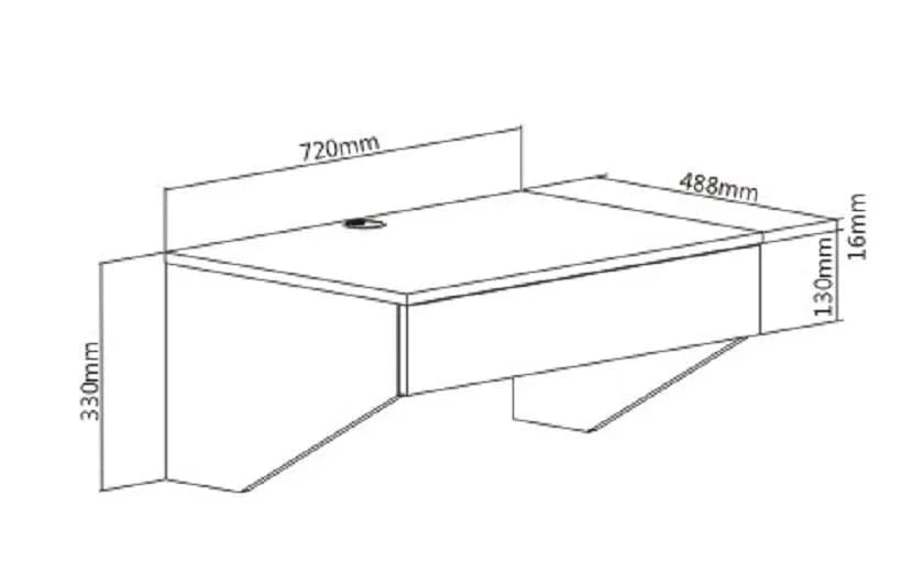 Local Kiwi Deals Gorilla Office: Wall Mounted Desk - White