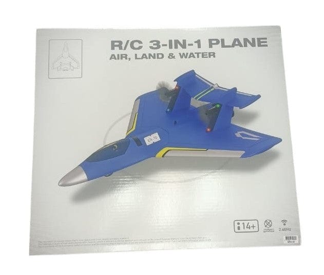 Local Kiwi Deals GT4141 R/C 3-In-1 Plane (BLUE)
