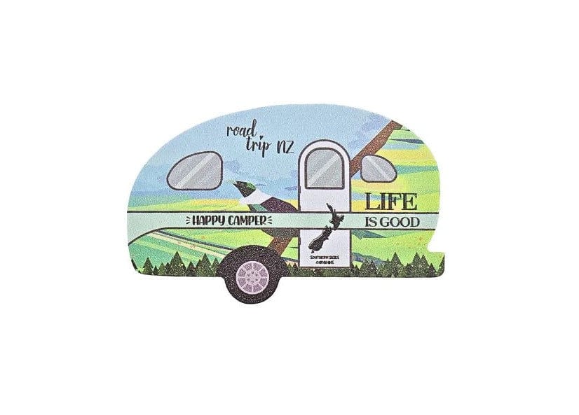 Local Kiwi Deals Happy Camper Caravan Magnet with Tui