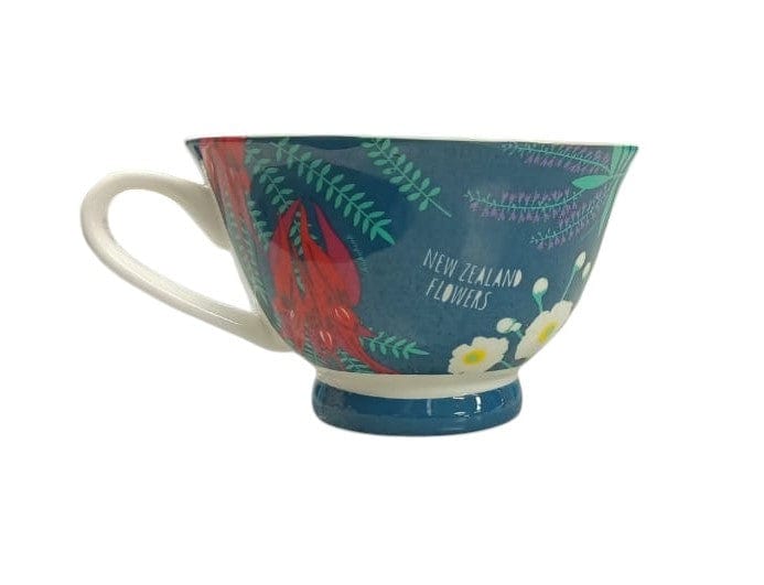 Local Kiwi Deals Hensen & Berry New Zealand Floral Bone China Cup In Gift Box 230ml