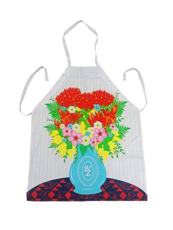 Local Kiwi Deals Hensen & Berry New Zealand Native Flowers Apron