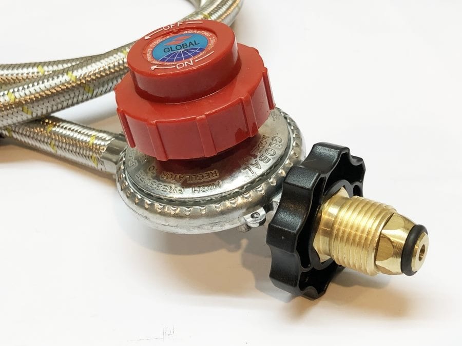 Local Kiwi Deals High Pressure Stainless Steel GAS Adjustable Regulator With Hose 10PSI 69kPa 1.8M