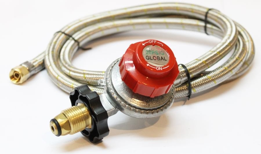 Local Kiwi Deals High Pressure Stainless Steel GAS Adjustable Regulator With Hose 20PSI 138kPa 1.5M