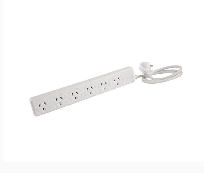 Local Kiwi Deals JACKSON 6-Way 10A Powerboard With Overload Protection 1m