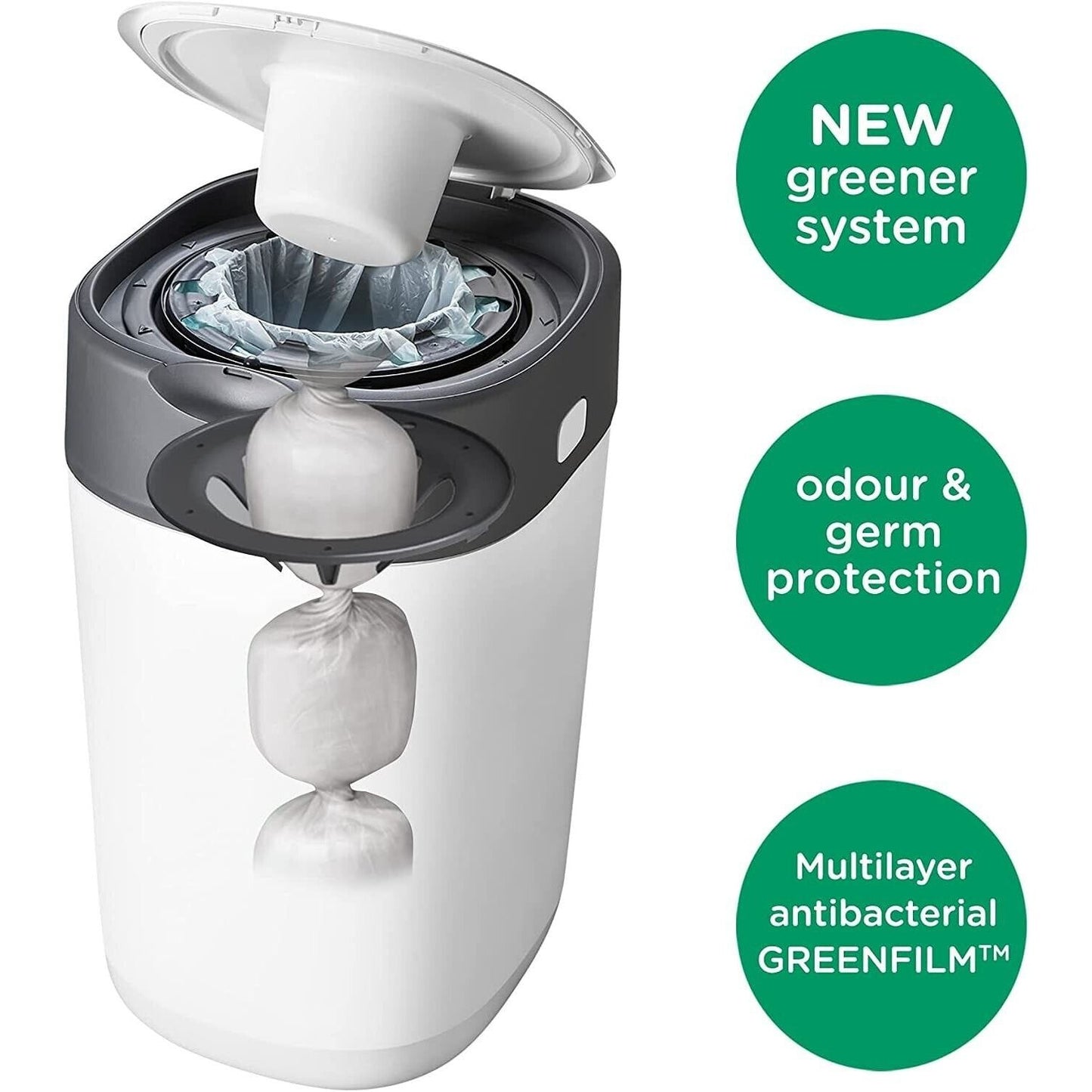 Local Kiwi Deals Kids Tommee Tippee Twist and Click Advanced Nappy Bin