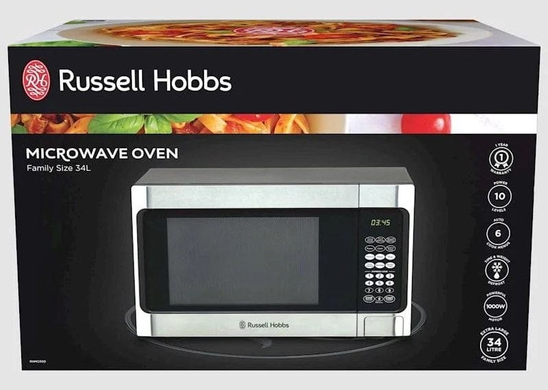 Local Kiwi Deals Kitchen Appliances Russell Hobbs Family Microwave 34 Litre 1100 Watt RHMO300