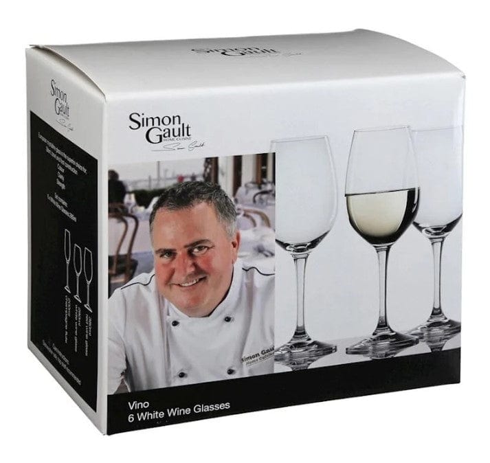 Local Kiwi Deals Kitchen & Dining Simon Gault Vino Vino White Wine Glass 280ml 6pk