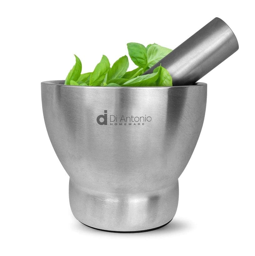 Local Kiwi Deals Kitchen Organizers 120 x 127mm Di Antonio Mortar & Pestle Stainless steel
