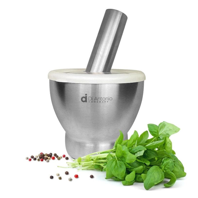 Local Kiwi Deals Kitchen Organizers 120 x 127mm Di Antonio Mortar & Pestle Stainless steel