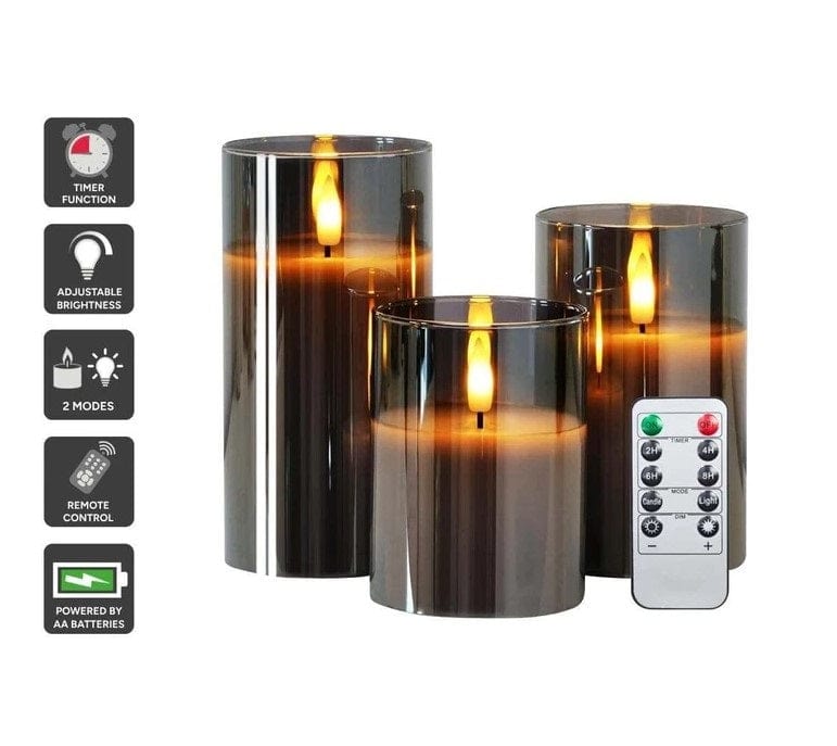 Local Kiwi Deals LED Flameless Candles with Remote Control (3 Pack)