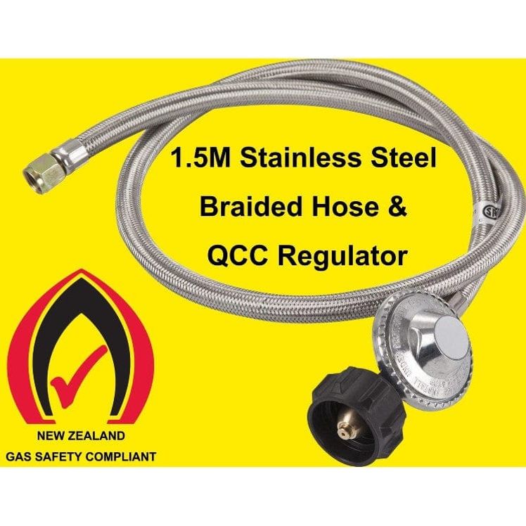 Local Kiwi Deals Local Kiwi Deals STEEL HOSE 1-13SRBP BossGas Auto Ignition Table Top Single Burner Gas Cooker Stainless Steel