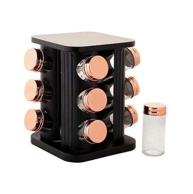 Local Kiwi Deals Maxwell & Williams: Astor Spice Rack - Black Unfilled (12 Piece Set)