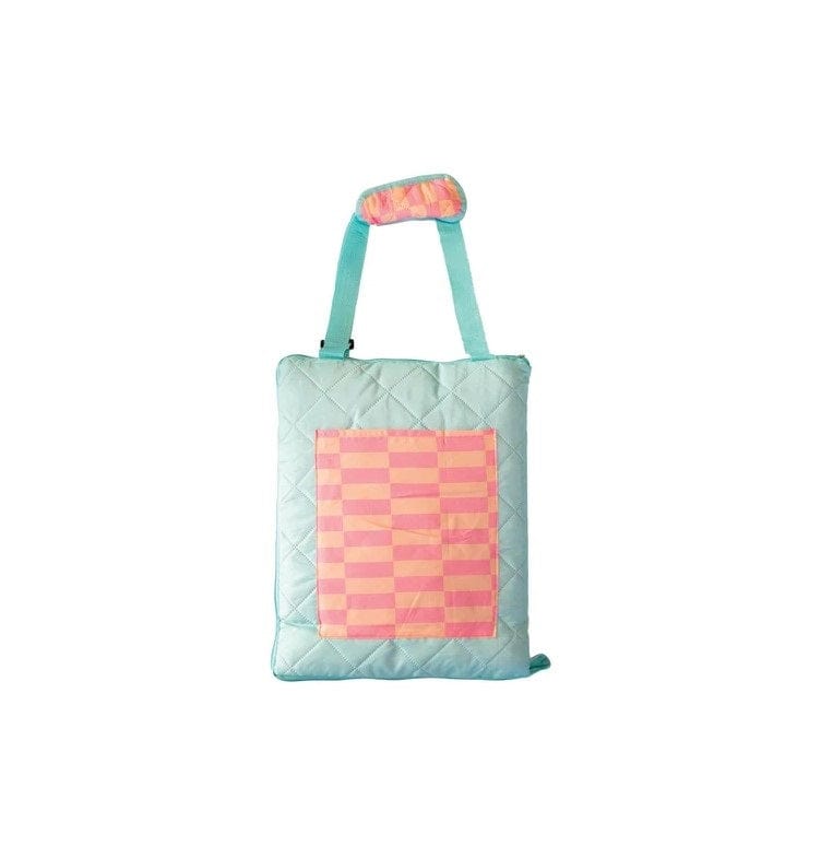 Local Kiwi Deals PINK/PEACH isGift: Eclectic Summer Folding Picnic Rug (2m) - Assorted