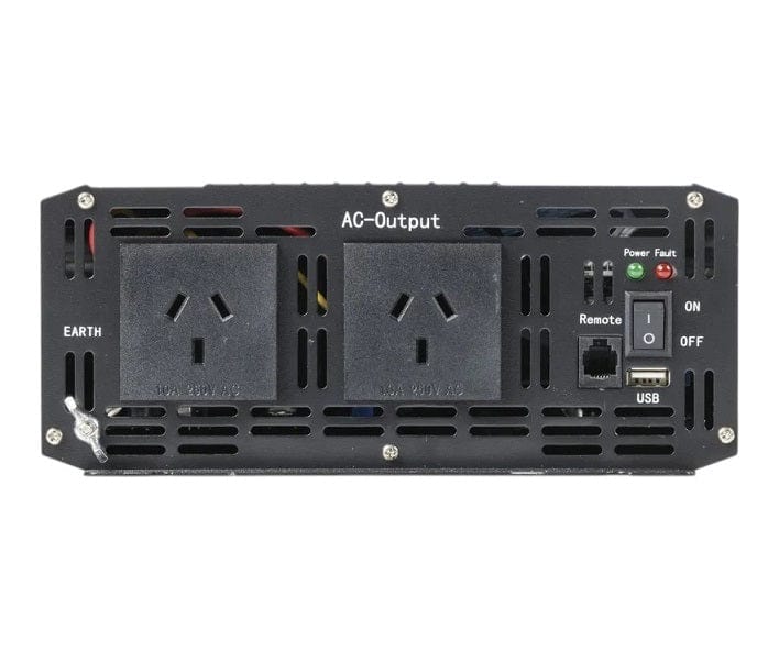Local Kiwi Deals Powertech 2000W 12VDC to 230VAC Pure Sine Wave Inverter MI5740