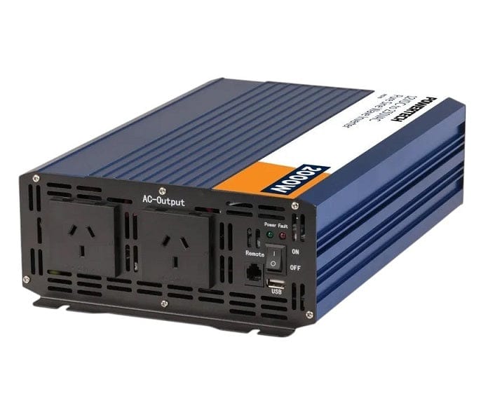 Local Kiwi Deals Powertech 2000W 12VDC to 230VAC Pure Sine Wave Inverter MI5740
